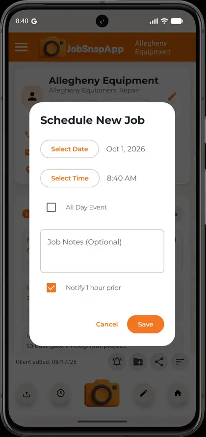 Schedule a job
